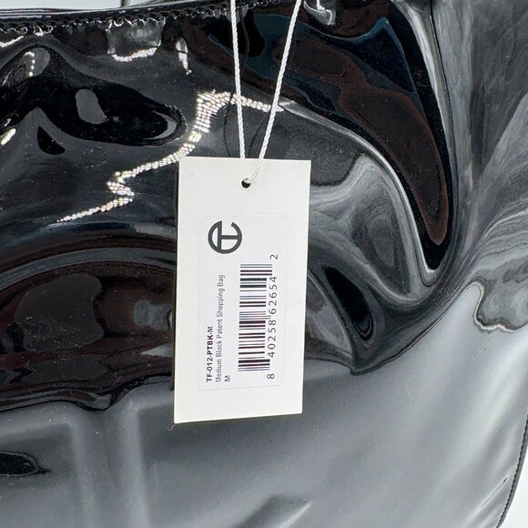 Telfar NWT Medium Black Patent Shopping Bag - Picture 3 of 7